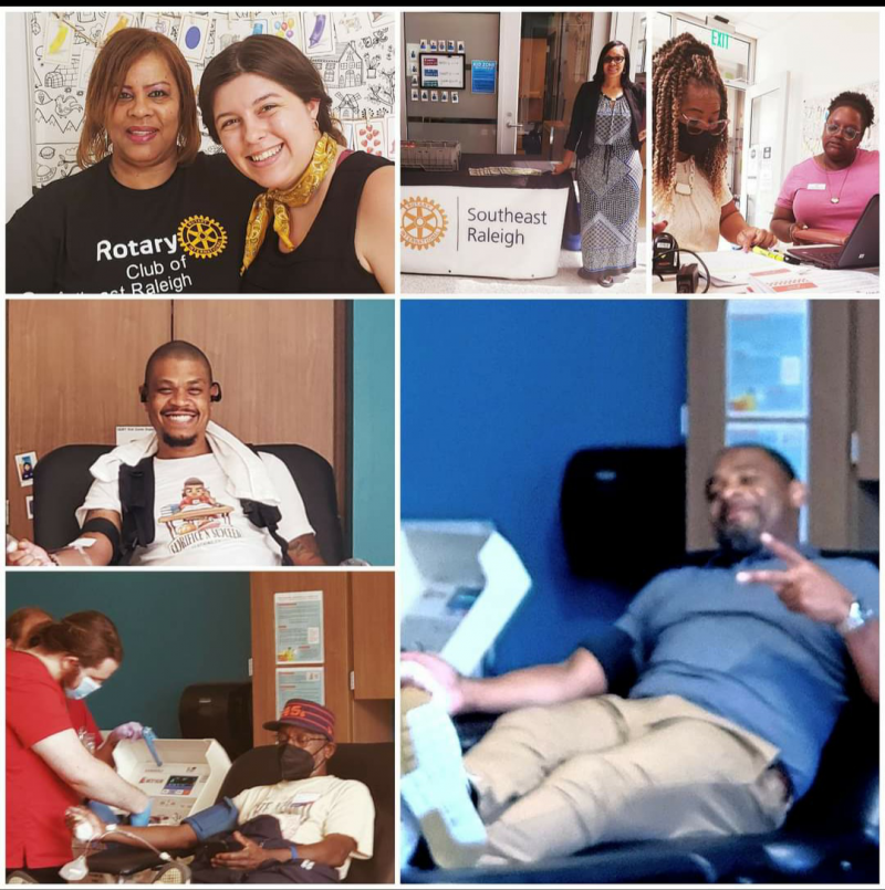 Juneteenth Blood Drive with SE Raleigh Rotary Club
